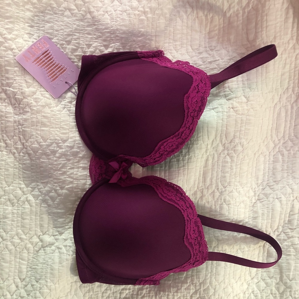 Savage Fenty 36DDD 36F bra purple NWT